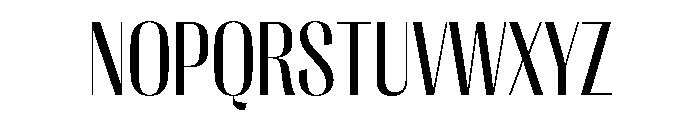 PPRightSans NarrowRegular Instance Font UPPERCASE