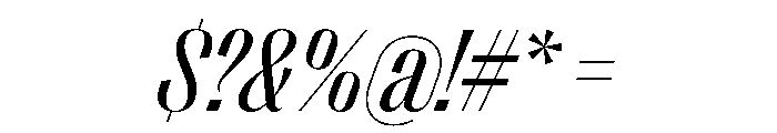 PPRightSans NarrowRegularItalic Instance Font OTHER CHARS