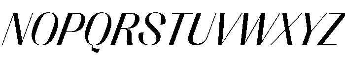 PPRightSans RegularItalic Instance Font UPPERCASE