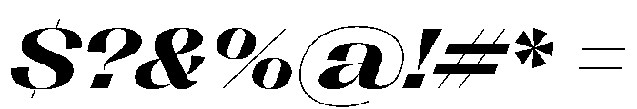 PPRightSans SpatialBoldItalic Instance Font OTHER CHARS
