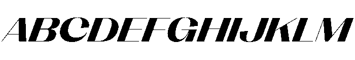 PPRightSans SpatialBoldItalic Instance Font UPPERCASE