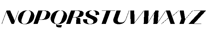 PPRightSans SpatialBoldItalic Instance Font UPPERCASE