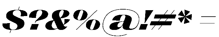 PPRightSans SpatialDarkItalic Instance Font OTHER CHARS
