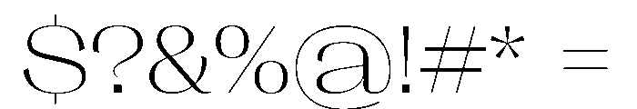 PPRightSans SpatialFine Instance Font OTHER CHARS