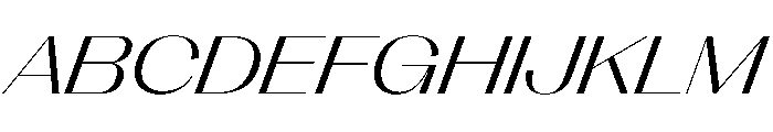 PPRightSans SpatialLightItalic Instance Font UPPERCASE