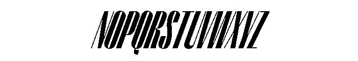 PPRightSans TallDarkItalic Instance Font UPPERCASE