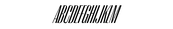 PPRightSans TallLightItalic Instance Font UPPERCASE