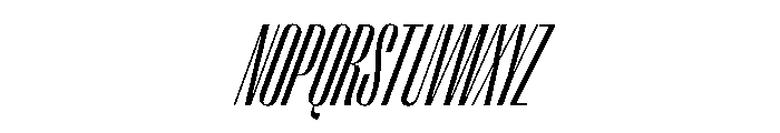 PPRightSans TallLightItalic Instance Font UPPERCASE