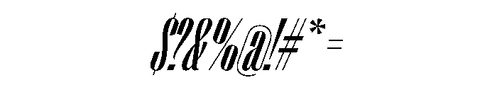 PPRightSans TallMediumItalic Instance Font OTHER CHARS
