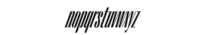 PPRightSans TallRegularItalic Instance Font LOWERCASE