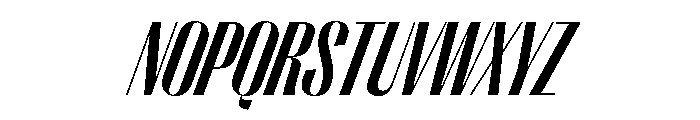 PPRightSans TightBoldItalic Instance Font UPPERCASE