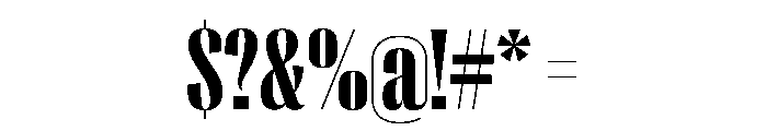 PPRightSans TightDark Instance Font OTHER CHARS