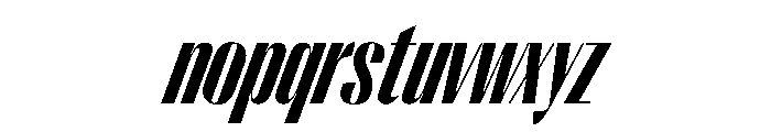 PPRightSans TightDarkItalic Instance Font LOWERCASE