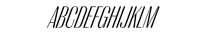 PPRightSans TightFineItalic Instance Font UPPERCASE