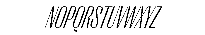PPRightSans TightFineItalic Instance Font UPPERCASE