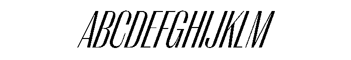 PPRightSans TightLightItalic Instance Font UPPERCASE