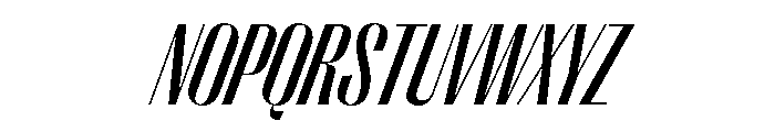 PPRightSans TightMediumItalic Instance Font UPPERCASE
