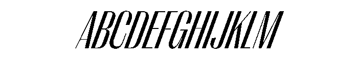 PPRightSans TightRegularItalic Instance Font UPPERCASE
