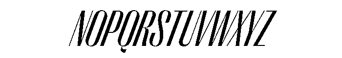 PPRightSans TightRegularItalic Instance Font UPPERCASE