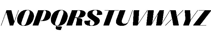 PPRightSans WideBlackItalic Instance Font UPPERCASE