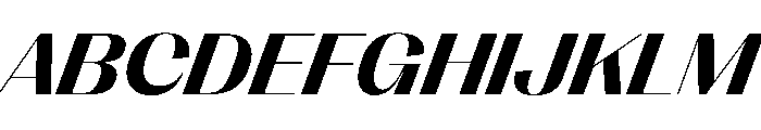 PPRightSans WideBoldItalic Instance Font UPPERCASE
