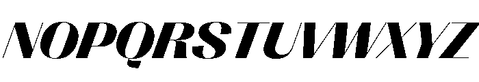 PPRightSans WideDarkItalic Instance Font UPPERCASE