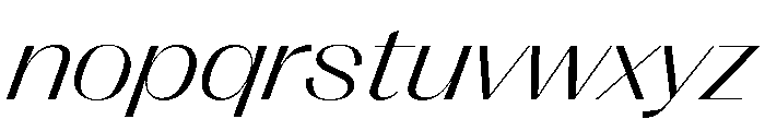 PPRightSans WideLightItalic Instance Font LOWERCASE