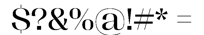 PPRightSans WideRegular Instance Font OTHER CHARS