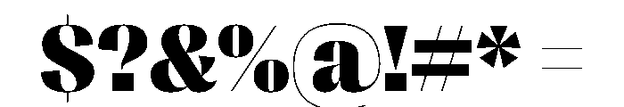 PPRightSansCasual Black Instance Font OTHER CHARS