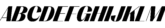 PPRightSansCasual BlackItalic Instance Font UPPERCASE