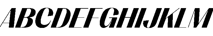 PPRightSansCasual DarkItalic Instance Font UPPERCASE
