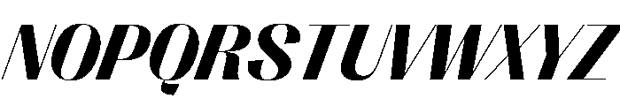 PPRightSansCasual DarkItalic Instance Font UPPERCASE