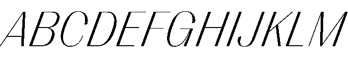 PPRightSansCasual FineItalic Instance Font UPPERCASE