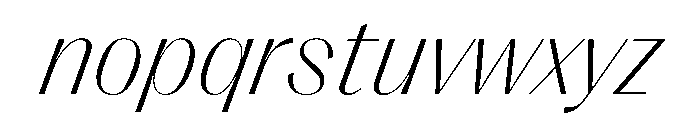 PPRightSansCasual FineItalic Instance Font LOWERCASE