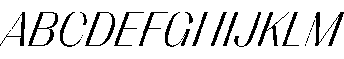 PPRightSansCasual LightItalic Instance Font UPPERCASE