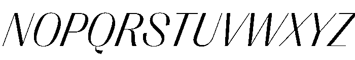 PPRightSansCasual LightItalic Instance Font UPPERCASE