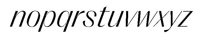 PPRightSansCasual LightItalic Instance Font LOWERCASE