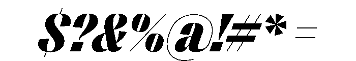 PPRightSansCompact BlackItalic Instance Font OTHER CHARS