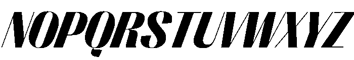 PPRightSansCompact BlackItalic Instance Font UPPERCASE