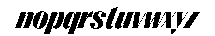 PPRightSansCompact BlackItalic Instance Font LOWERCASE