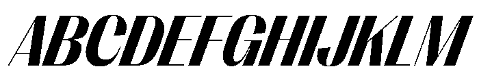 PPRightSansCompact DarkItalic Instance Font UPPERCASE