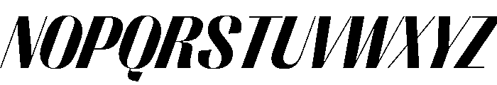 PPRightSansCompact DarkItalic Instance Font UPPERCASE