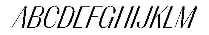 PPRightSansCompact LightItalic Instance Font UPPERCASE