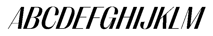 PPRightSansCompact MediumItalic Instance Font UPPERCASE