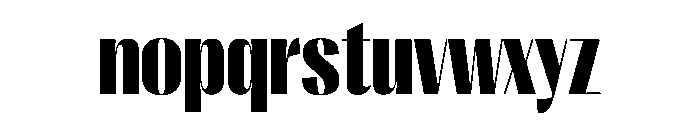 PPRightSansNarrow Black Instance Font LOWERCASE