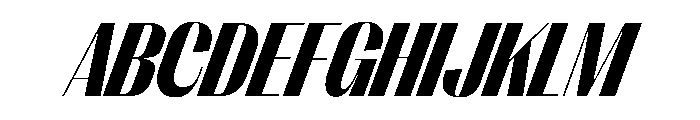 PPRightSansNarrow BlackItalic Instance Font UPPERCASE