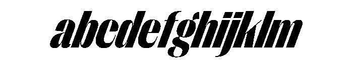 PPRightSansNarrow BlackItalic Instance FONT