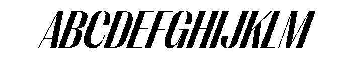 PPRightSansNarrow BoldItalic Instance Font UPPERCASE