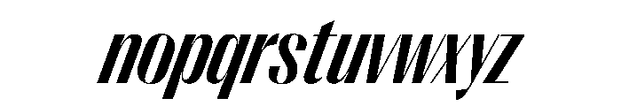 PPRightSansNarrow BoldItalic Instance Font LOWERCASE
