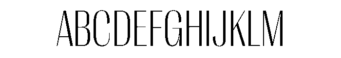 PPRightSansNarrow Fine Instance Font UPPERCASE